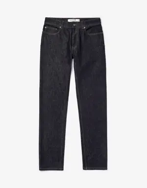 Jeans slim fit con cinco bolsillos en denim stretch para hombre