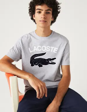 Lacoste Herren LACOSTE T-Shirt mit XL-Krokodilaufdruck