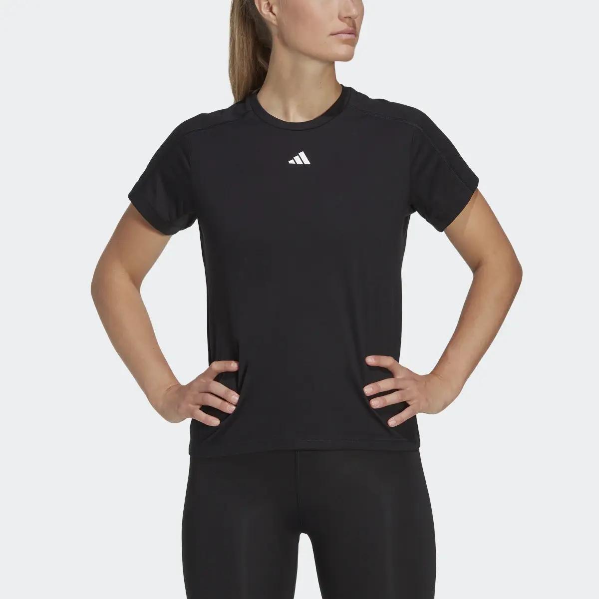 Adidas AEROREADY Train Essentials Minimal Branding T-Shirt. 1