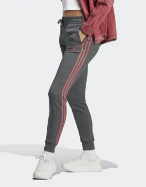 Adidas Calças em Fleece 3-Stripes Essentials