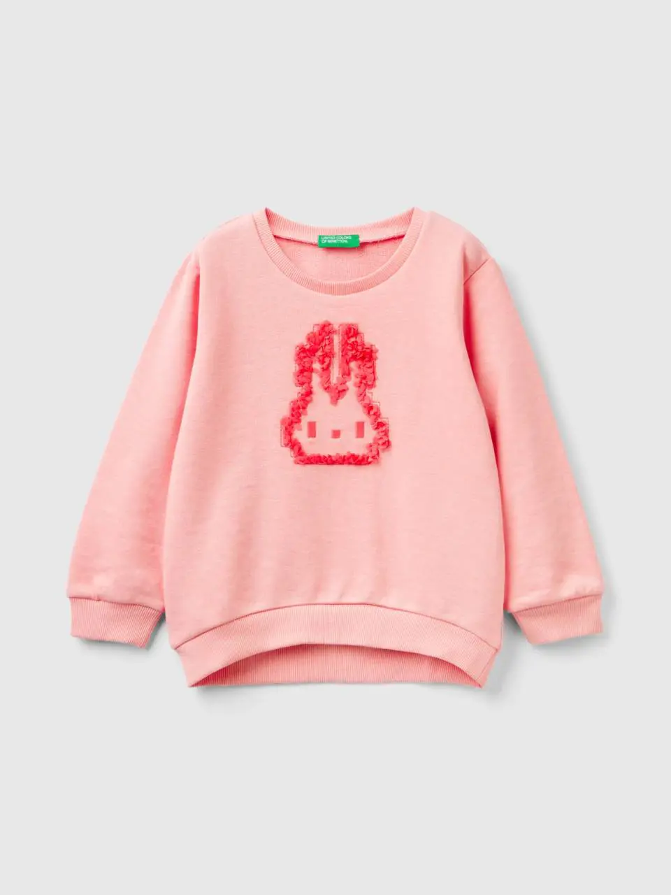 Benetton sweatshirt with petal applique. 1