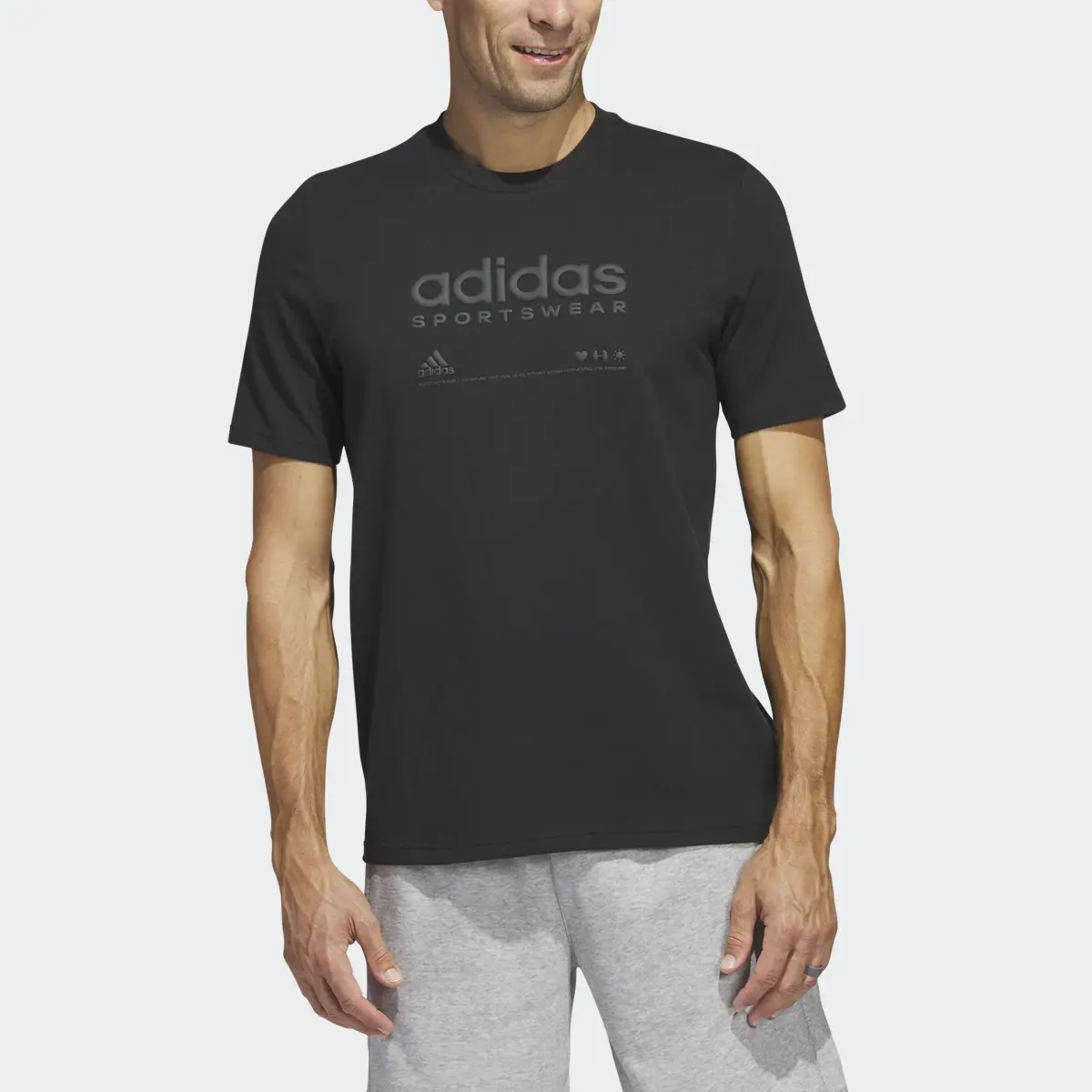 Adidas Lounge Graphic Tee. 1