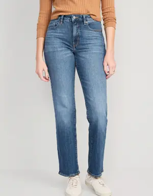 High-Waisted OG Straight Jeans for Women blue