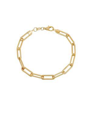 Large Paperclip Link Bracelet gold