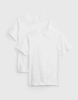 Gap Kids Organic Cotton Undershirt (2-Pack) beige