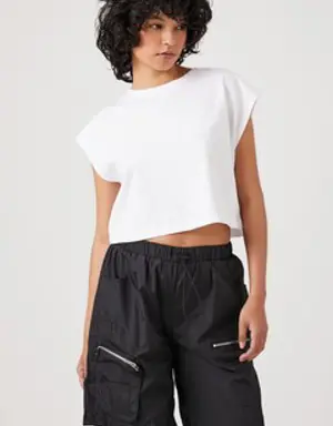 Forever 21 Utility Cargo Bermuda Shorts Black