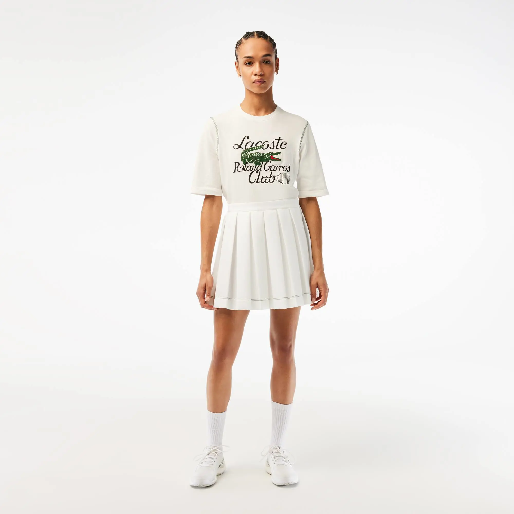 Lacoste Women’s Lacoste Sport Roland Garros Edition Pleated Skirt. 1