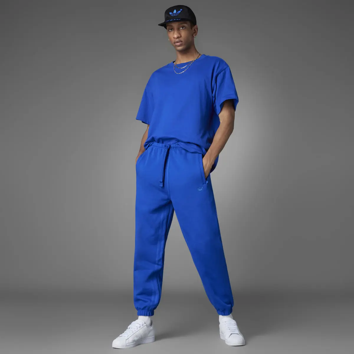 Adidas Blue Version Essentials Joggers. 3