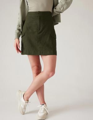 Voyager Linen Skirt green