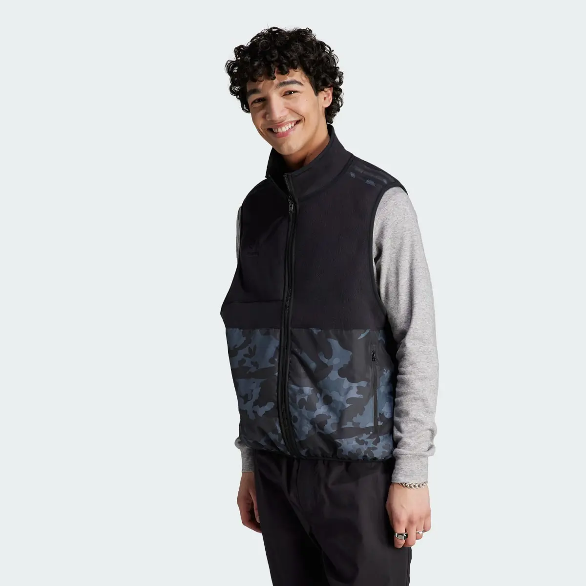 Adidas Graphics Camo Reversible Fleece Vest. 2