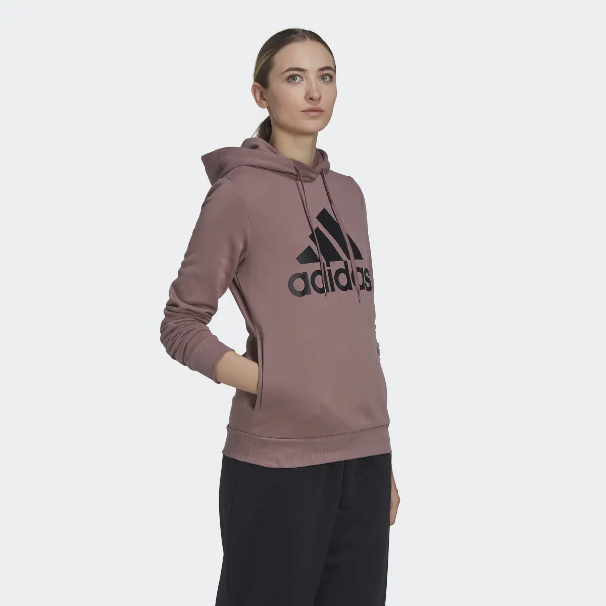 Adidas Essentials Logo Fleece Hoodie. 3