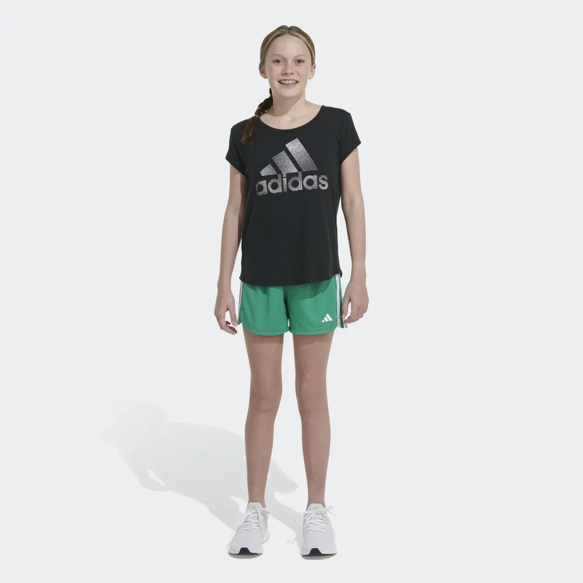 Adidas 3-Stripes Mesh Shorts. 1