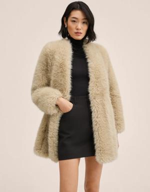 Fur-effect coat