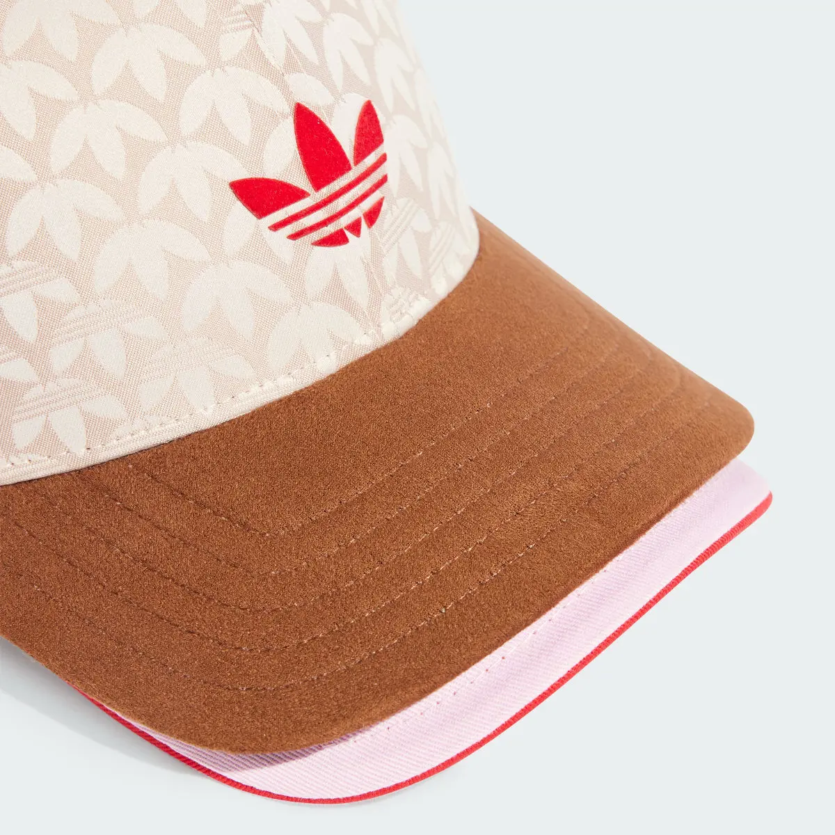 Adidas Czapka Trefoil Monogram Jacquard Suede Double Visor Baseball. 3