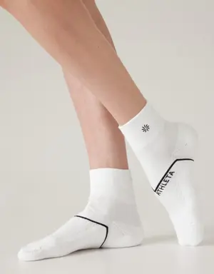 Everyday Quarter Crew Sock white