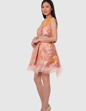 Tulle Ruffled Mini Dress
