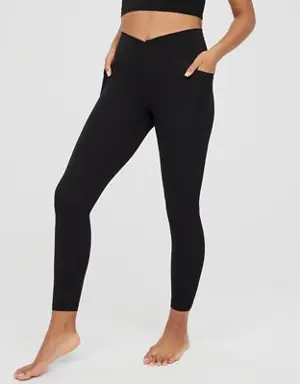 By Aerie Real Me Xtra Crossover High Waisted Pocket Legging