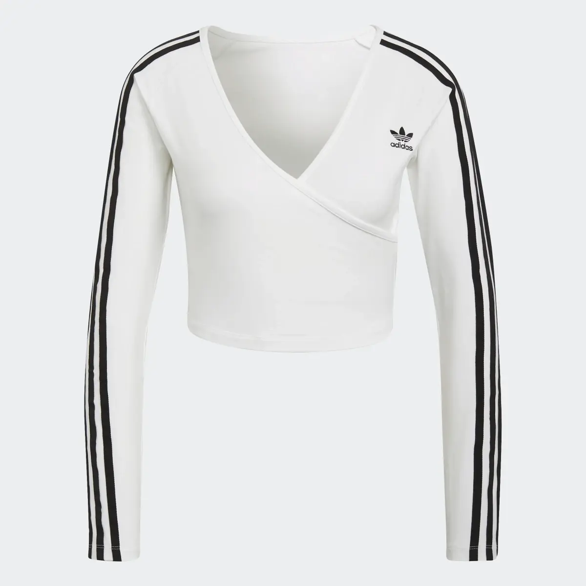 Adidas Adicolor Classics Cropped Long Sleeve Tee. 1