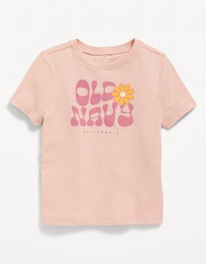 Unisex Logo-Graphic T-Shirt for Toddler pink