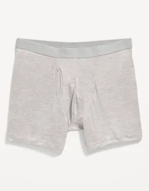 Go-Dry Cool Performance Boxer-Brief Underwear -- 5-inch inseam gray
