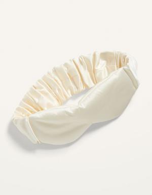 Satin Sleep Mask for Adults white