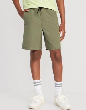 StretchTech Jogger Shorts for Boys brown