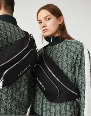 Unisex Lacoste Branded Oversized Nylon Waist Bag