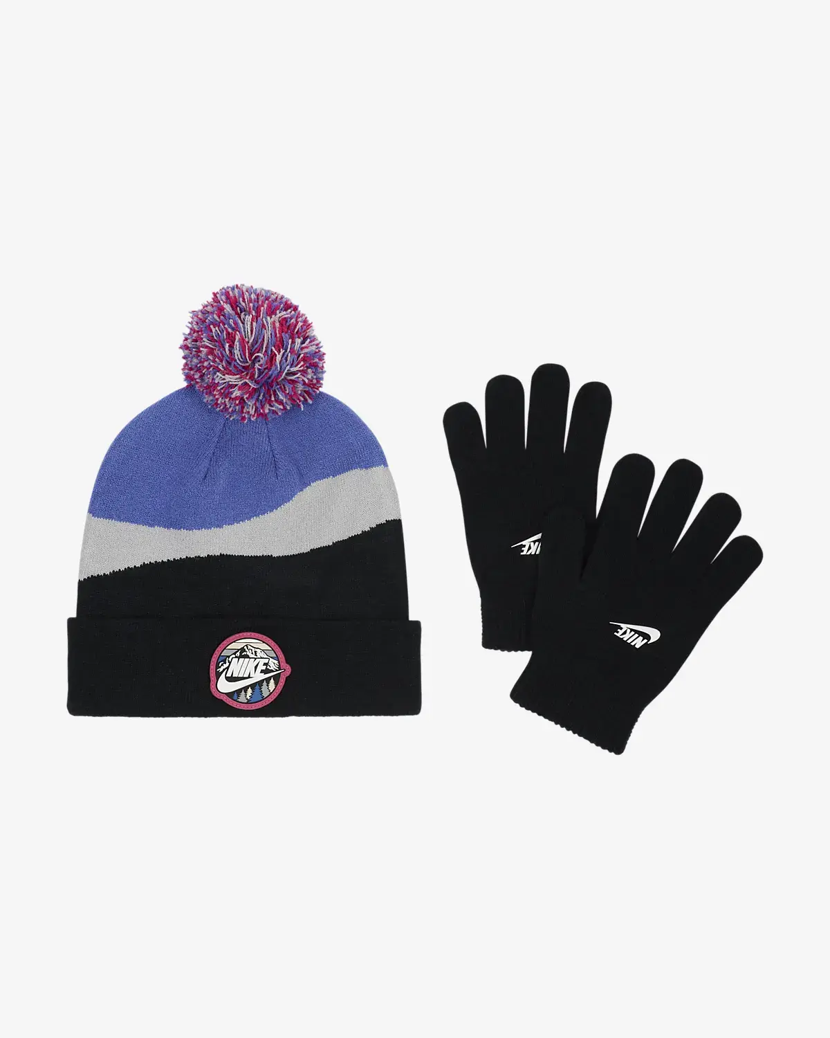 Nike Snow Day Beanie and Gloves Set. 1