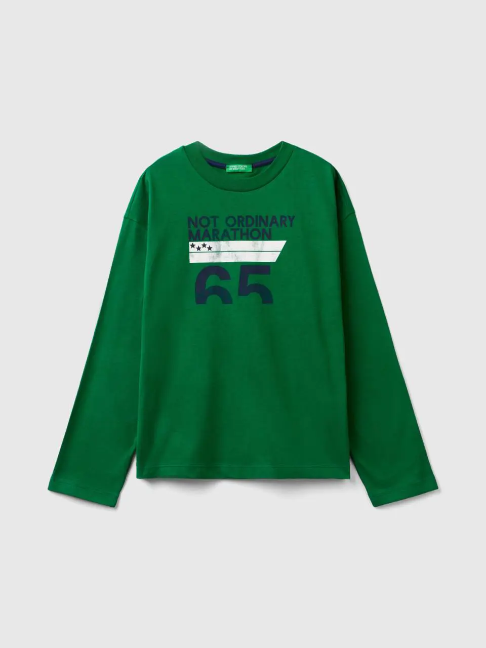 Benetton t-shirt with print in warm cotton. 1