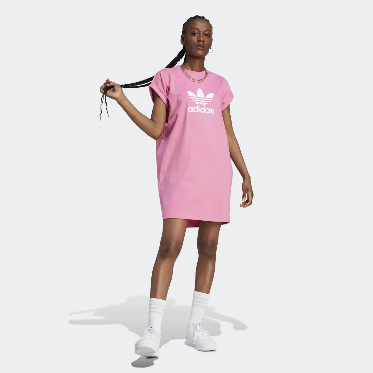 Adidas Adicolor Classics Trefoil Tee Dress. 2