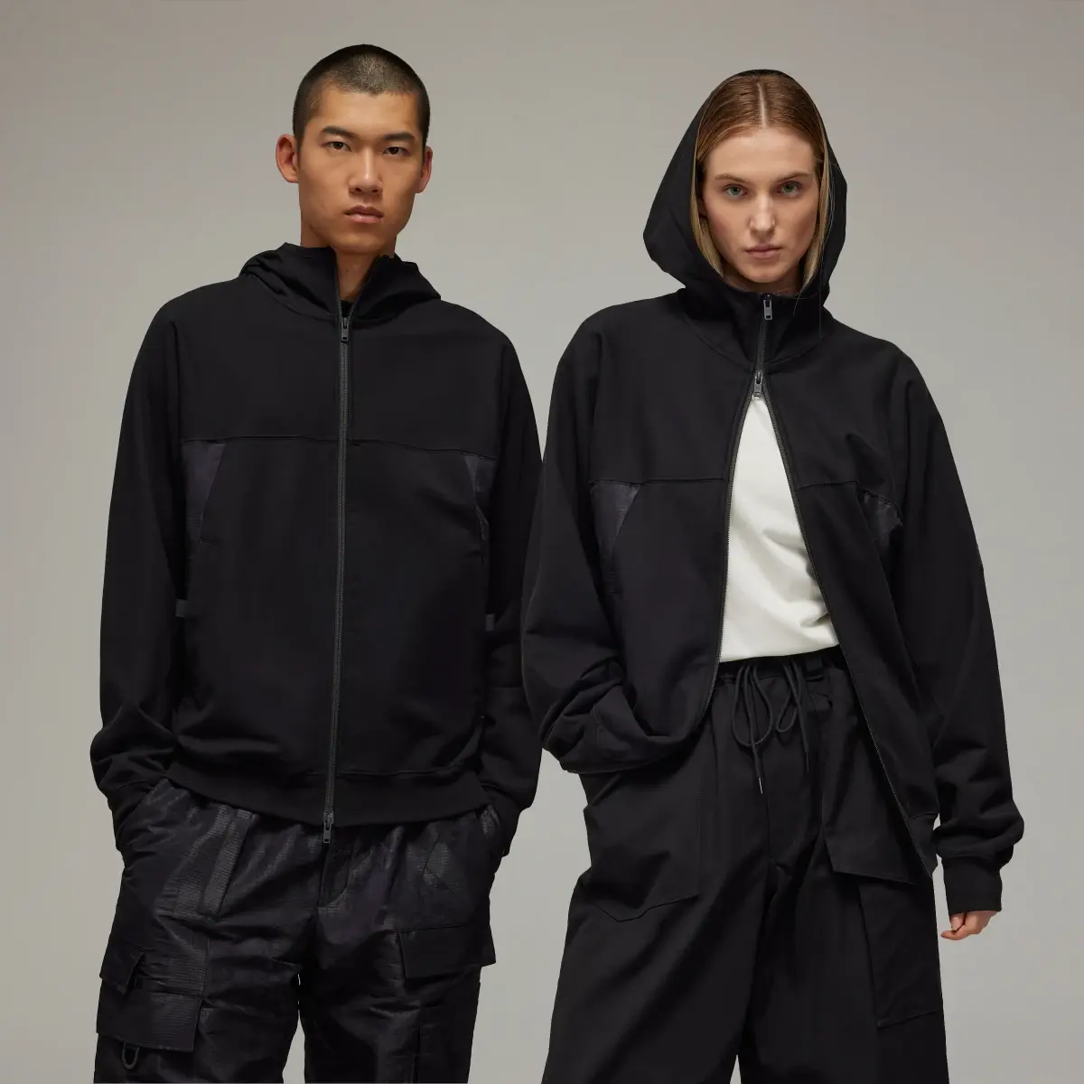 Adidas Y-3 Stretch Terry Zip Hoodie. 1 Adidas Y-3 Stretch Terry Zip Hoodie. 1
