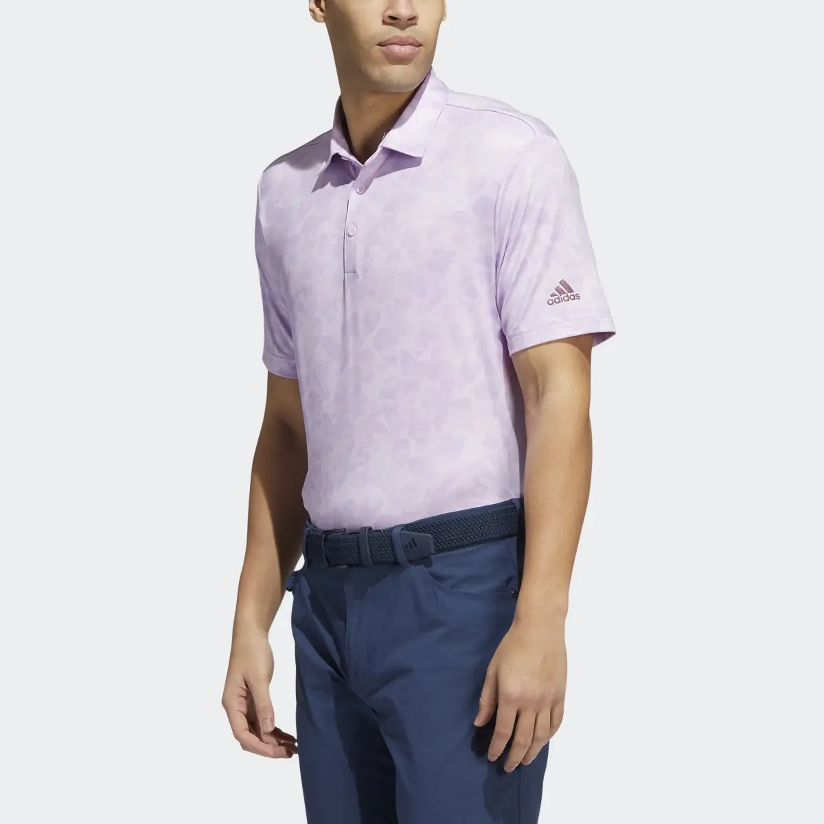 Adidas Prisma-Print Golf Polo Shirt. 1