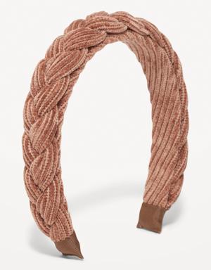 Old Navy Braided Fabric Headband for Women brown