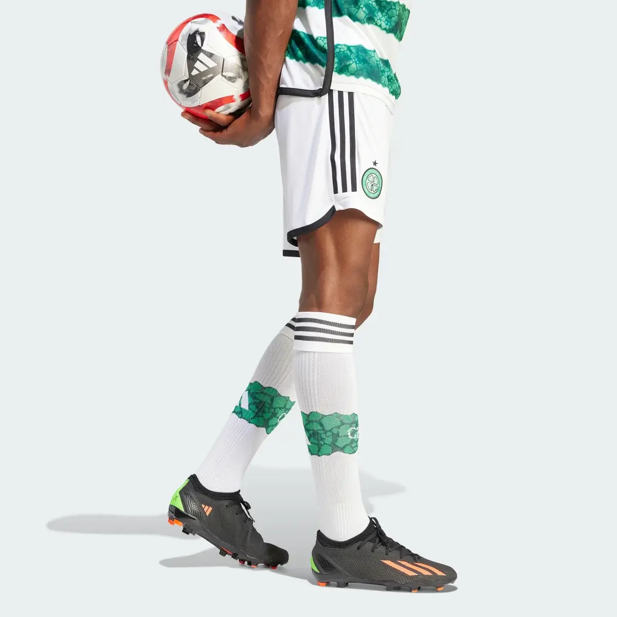 Adidas Celtic FC 23/24 Home Shorts. 3