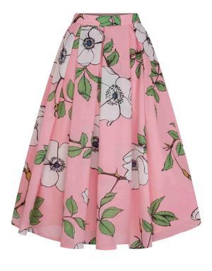 Sakura Floral Midi Skirt