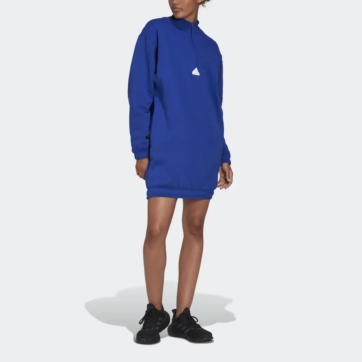 Adidas Half-Zip Sweater Dress. 1