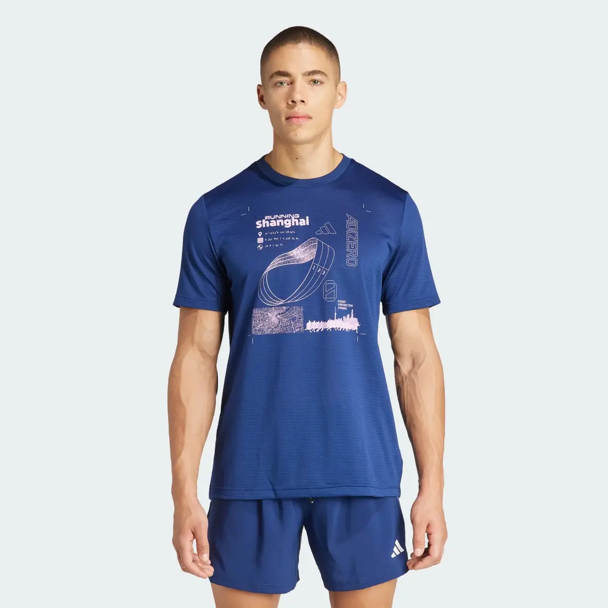 Adidas Playera Running Adizero City Series Graphic. 2