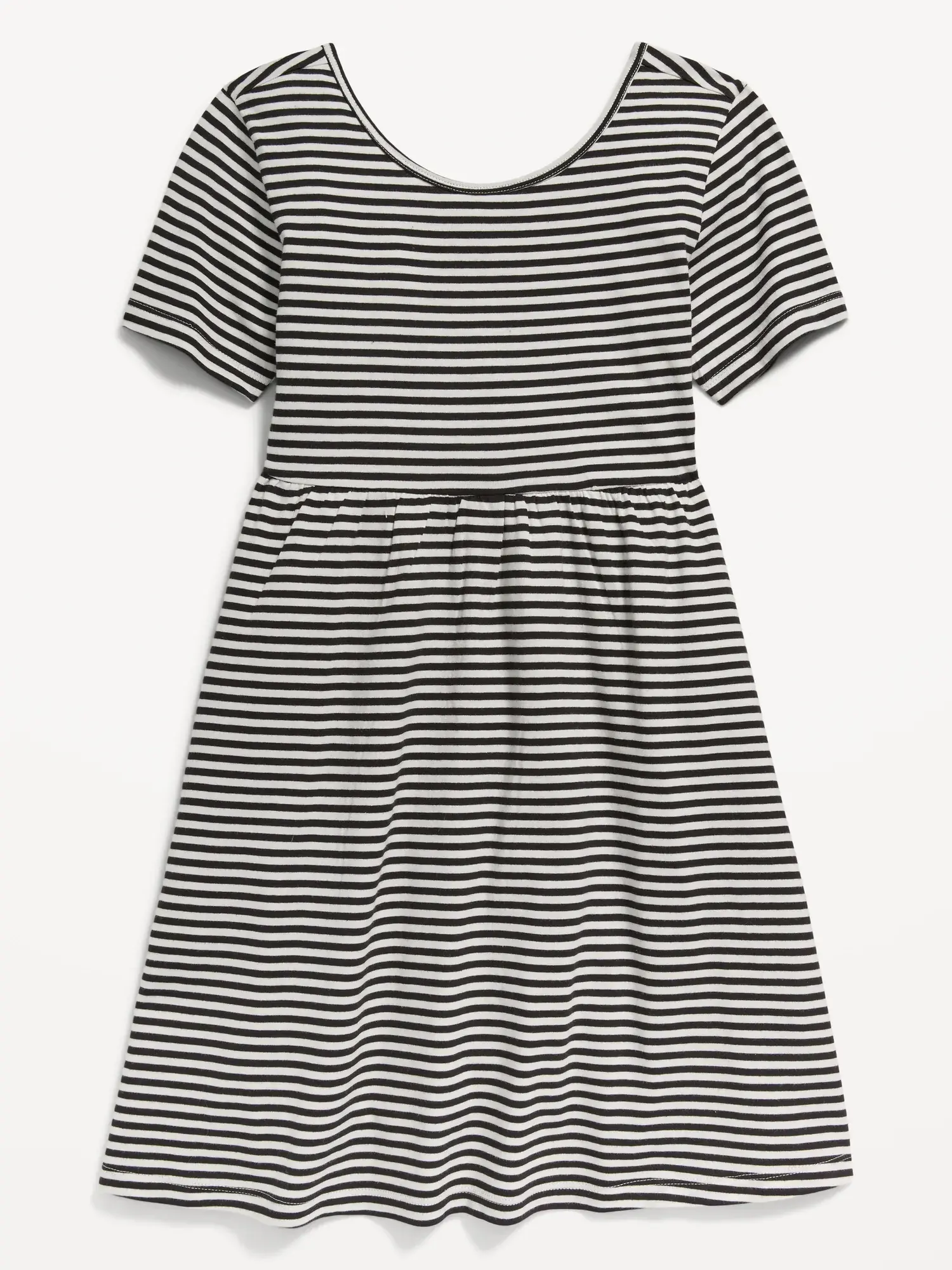 Old Navy Jersey-Knit Short-Sleeve Printed Dress for Girls black. 1