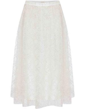 Sparkle Queen Sequined Midi Skirt