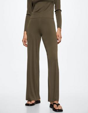 Pleated palazzo trousers