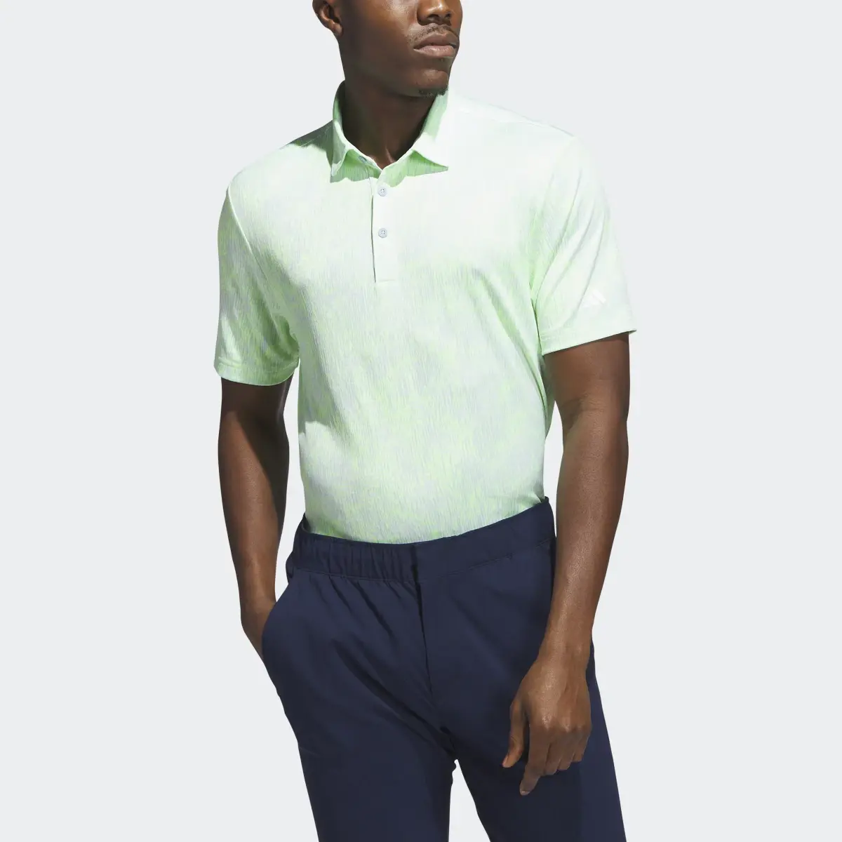 Adidas Aerial Jacquard Golf Polo Shirt. 1