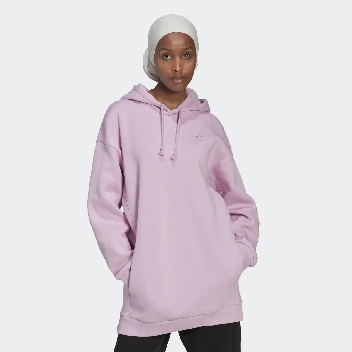 Adidas ALL SZN Fleece Long Hoodie HN4229