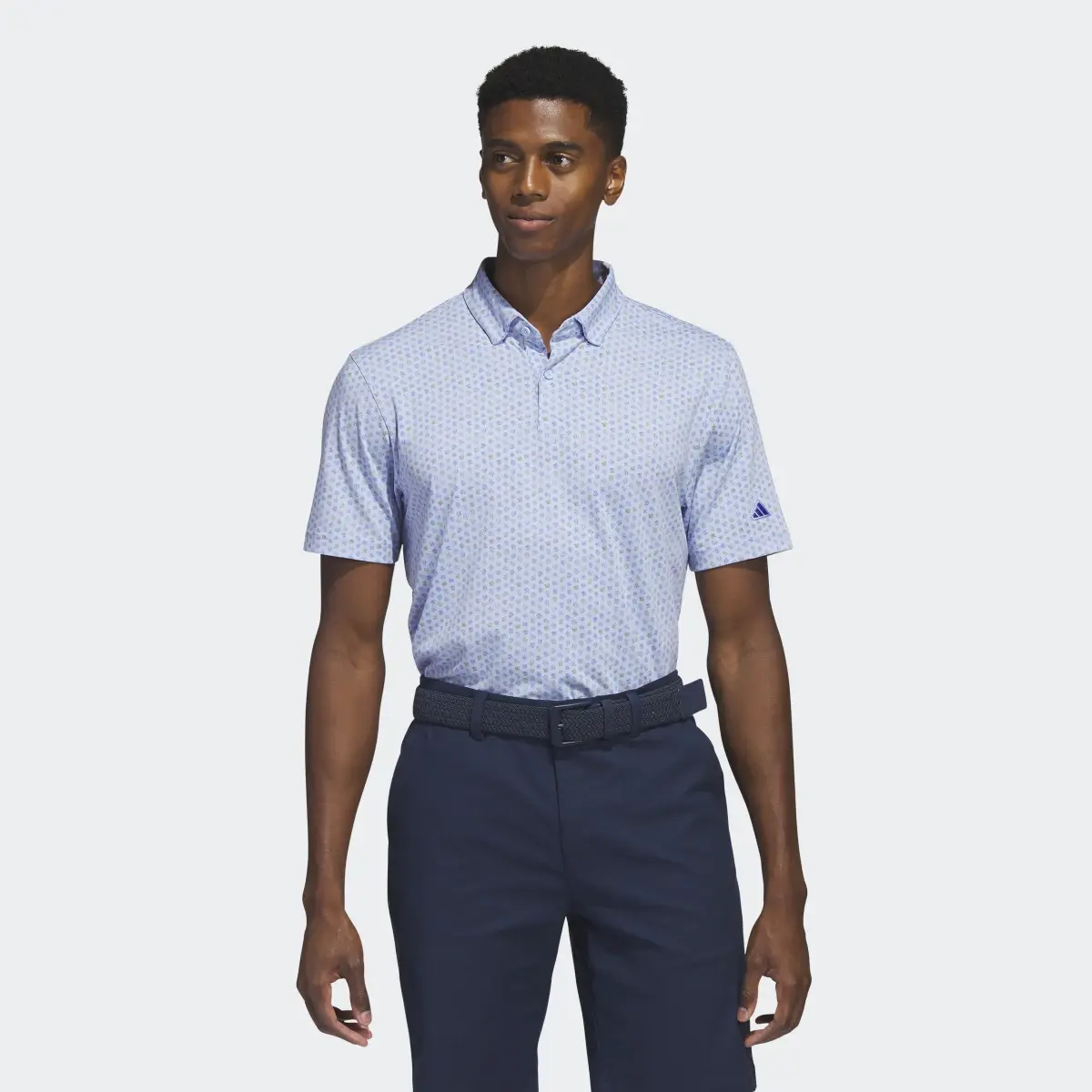 Adidas Go-To Print Golf Polo Shirt. 2