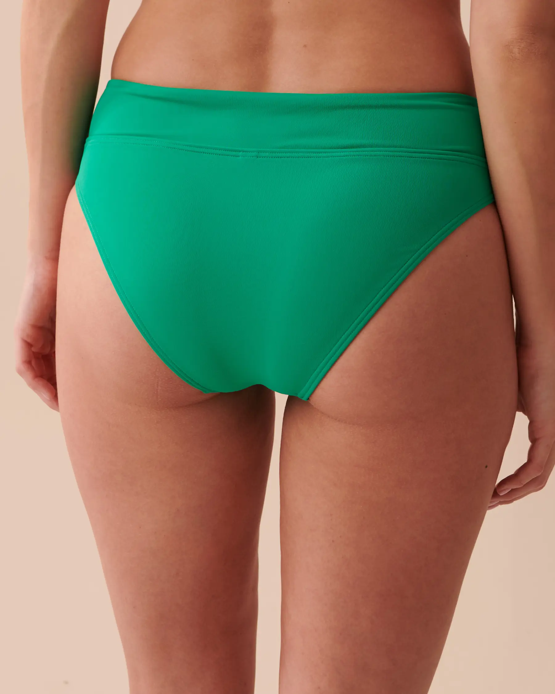 La Vie en Rose GREEN TILE Mid Waist Bikini Bottom. 2