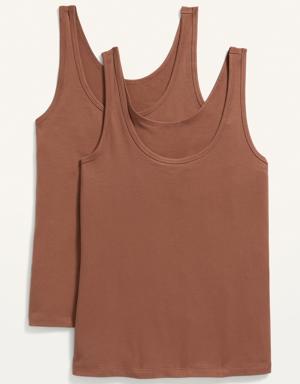 Old Navy Sleeveless First Layer Tank 2-Pack for Women beige