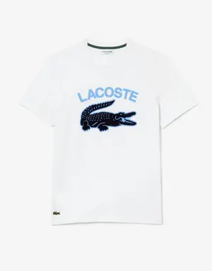 T-shirt homme regular fit avec imprimé crocodile XL Lacoste