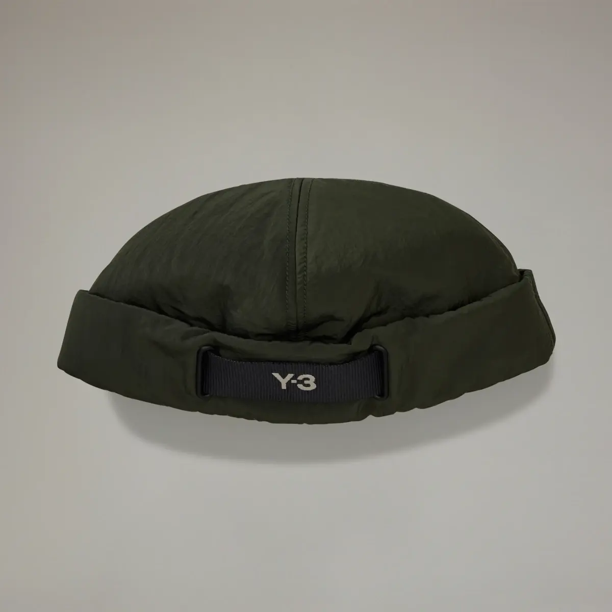 Adidas Y-3 Webbing Padded Beanie. 2