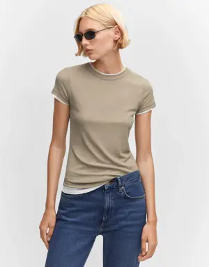 Double-layered T-shirt