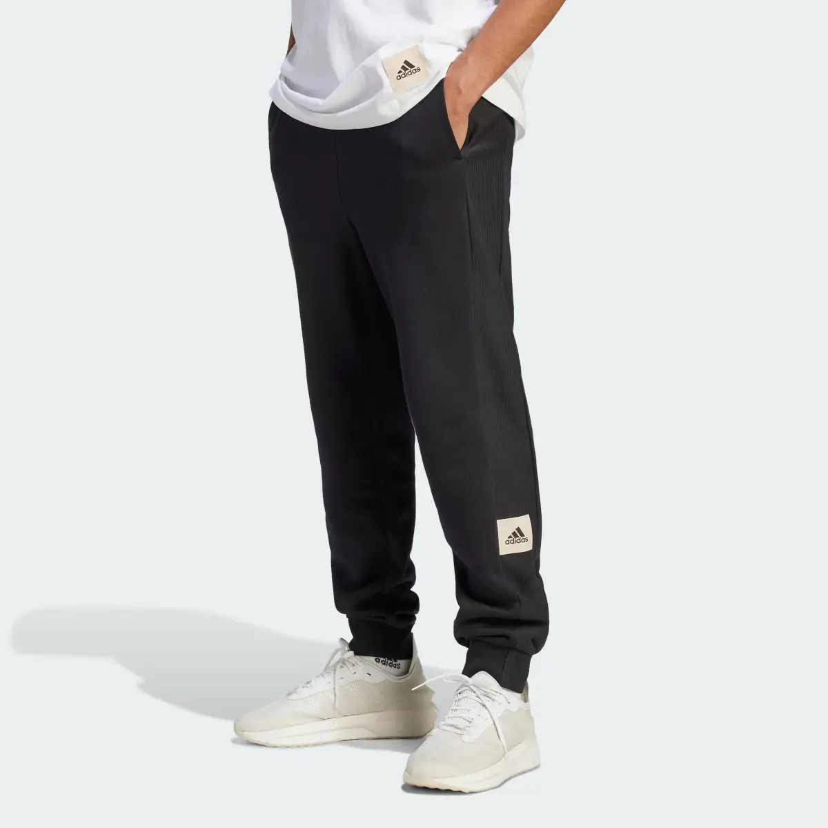 Adidas Lounge French Terry Pants. 1