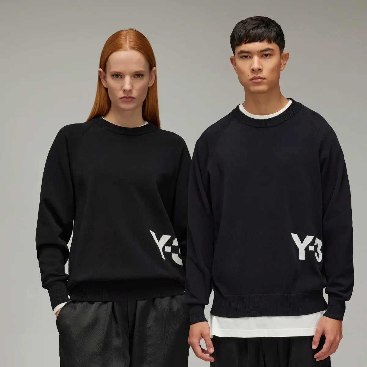 Adidas Y-3 Classic Knit Crew Sweatshirt. 1